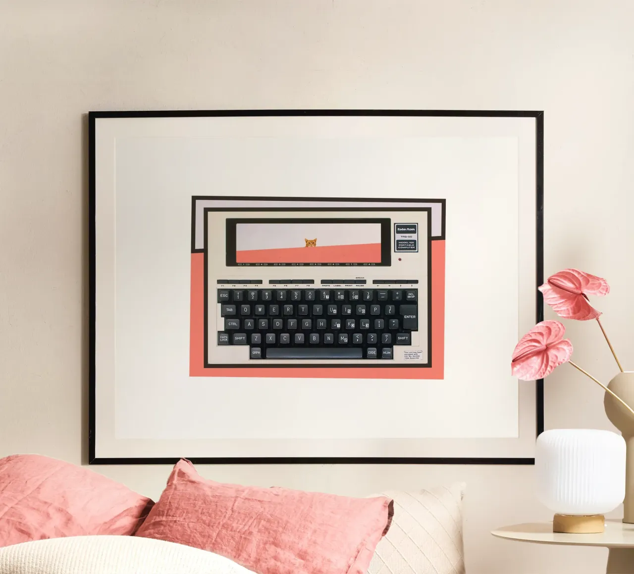 TRS-80 poster con telaio in alluminio da fortrart