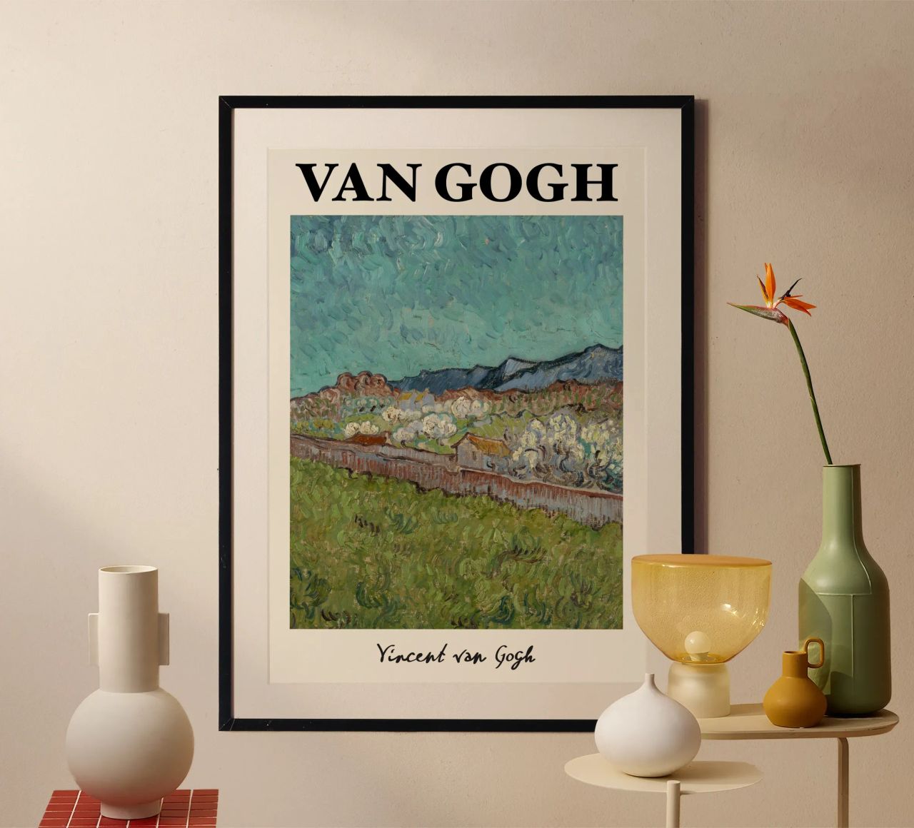Van Goghs Blick auf die Alpilles - Postimpressionistische Südländer Poster von NorwesClub