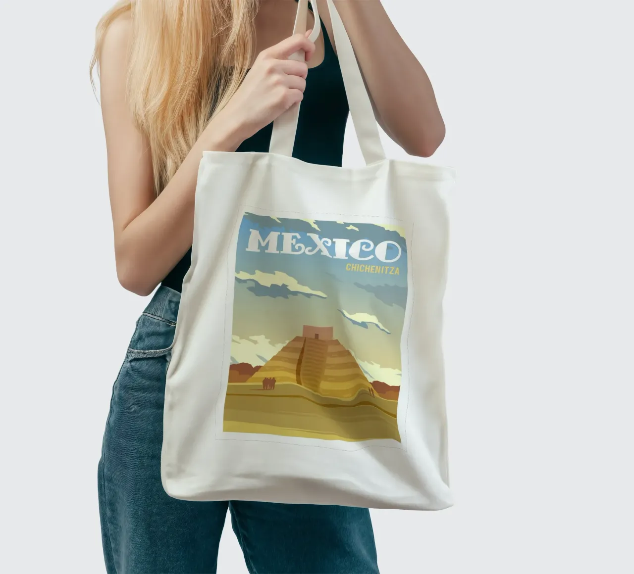 Chichenitza, Messico borsa in juta da Wanderlust Vibes