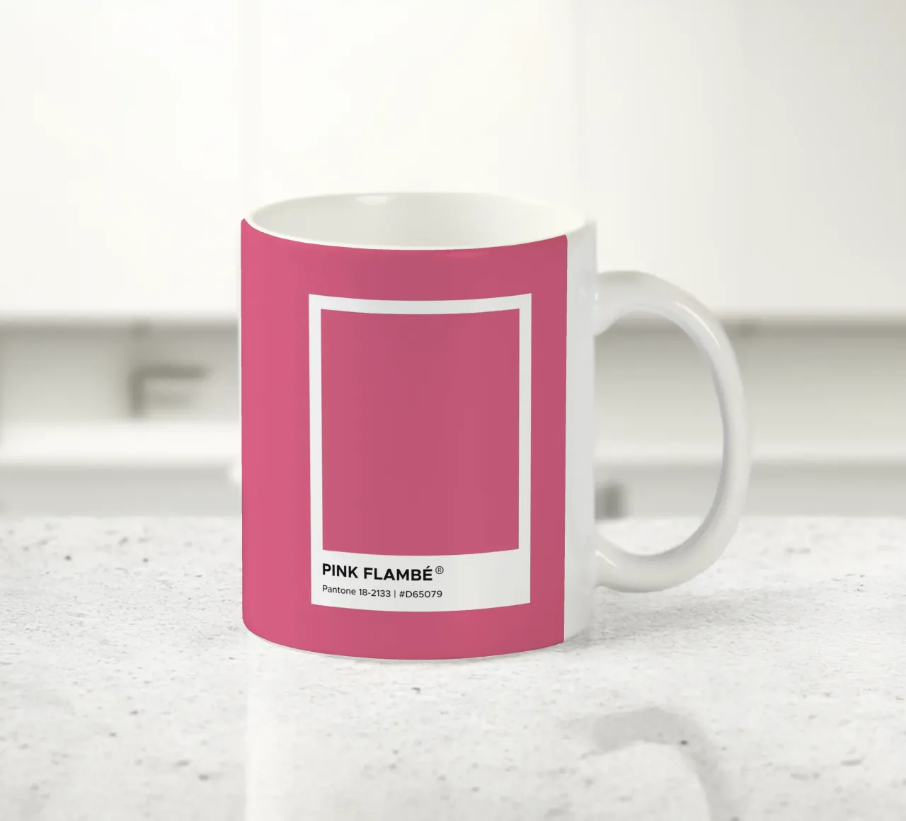 Pink Flambe Pantone tazza in ceramica da Paigaam Studio