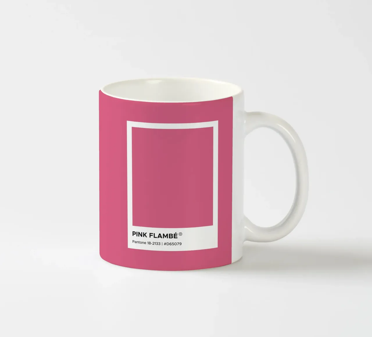 Pink Flambe Pantone tazza in ceramica da Paigaam Studio