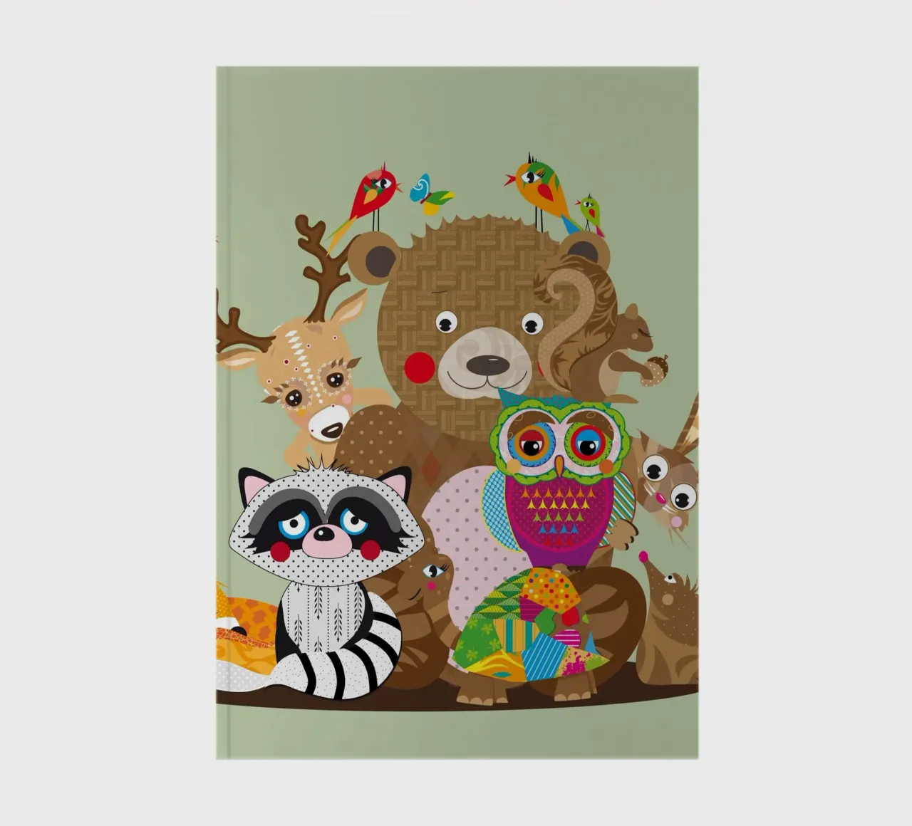 Amici animali colorati uniti - La società della foresta felice diario da namosh