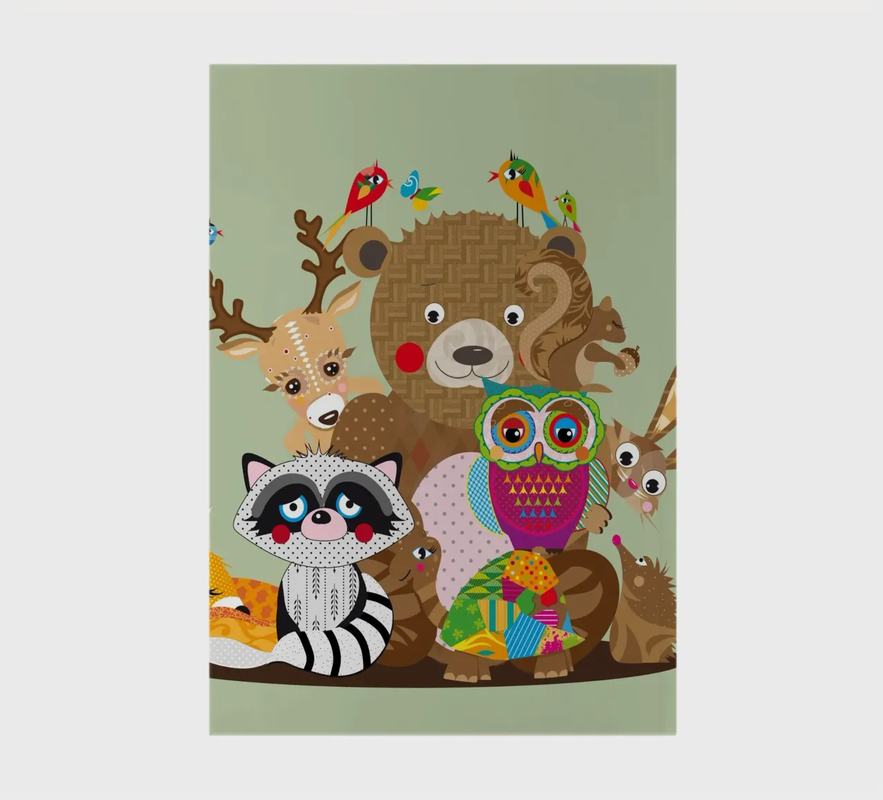 Amici animali colorati uniti - La società della foresta felice diario da namosh