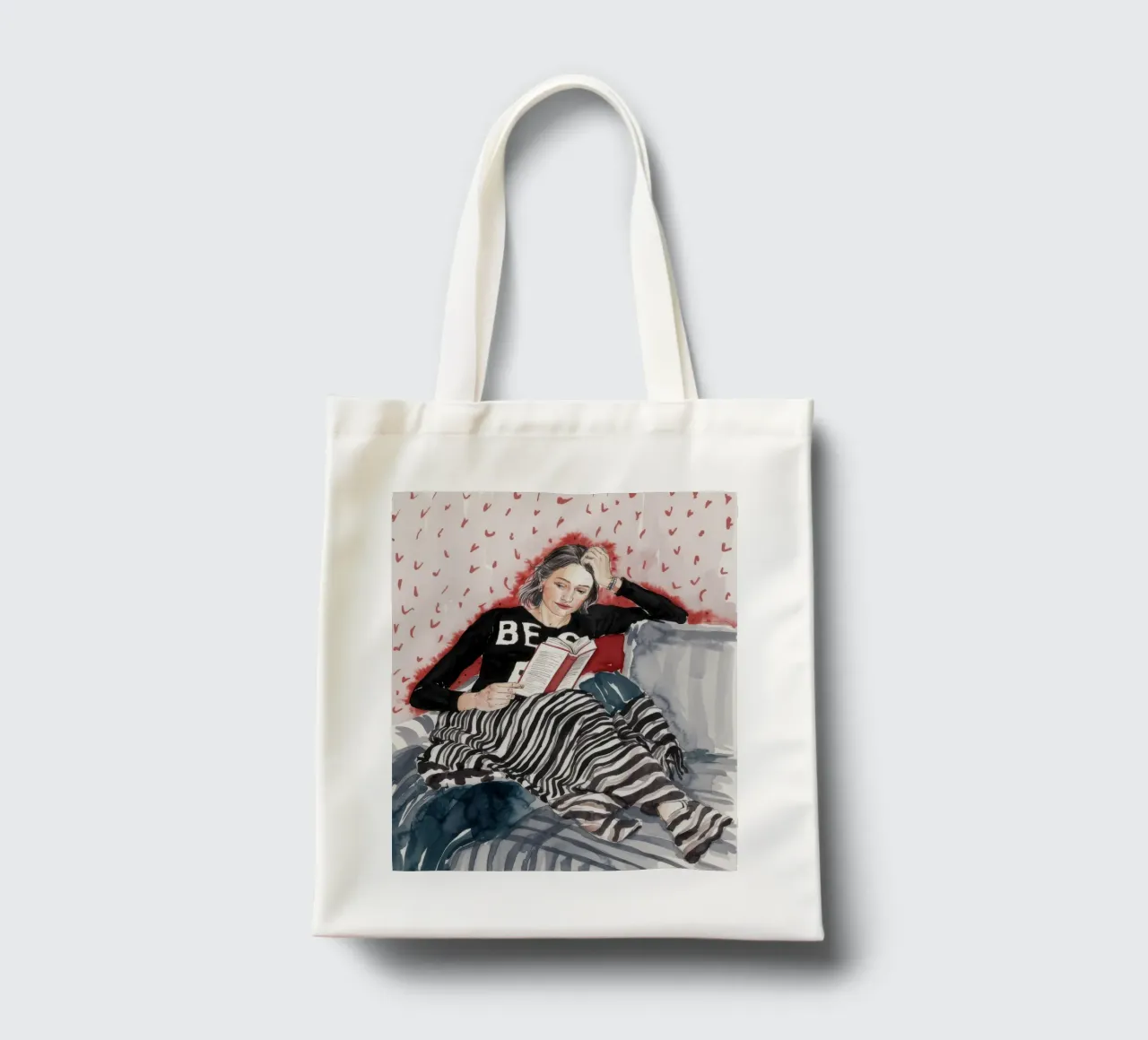 Cozy Afternoon Page tote bag by Solestice Strokes