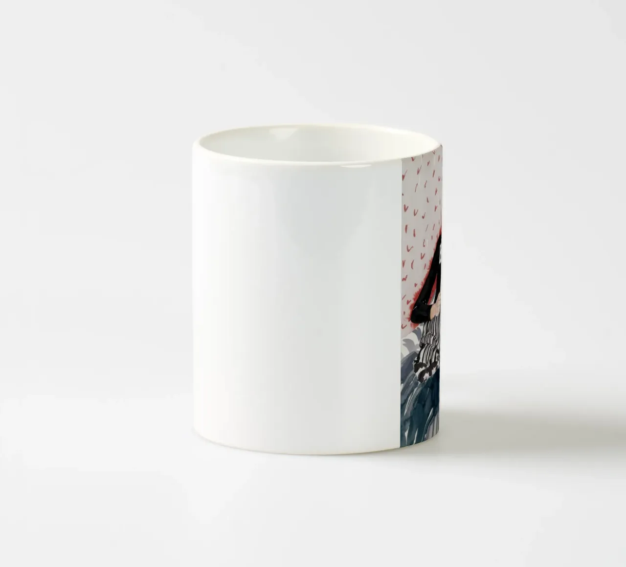 Cozy Afternoon Page ceramic mug by Solestice Strokes