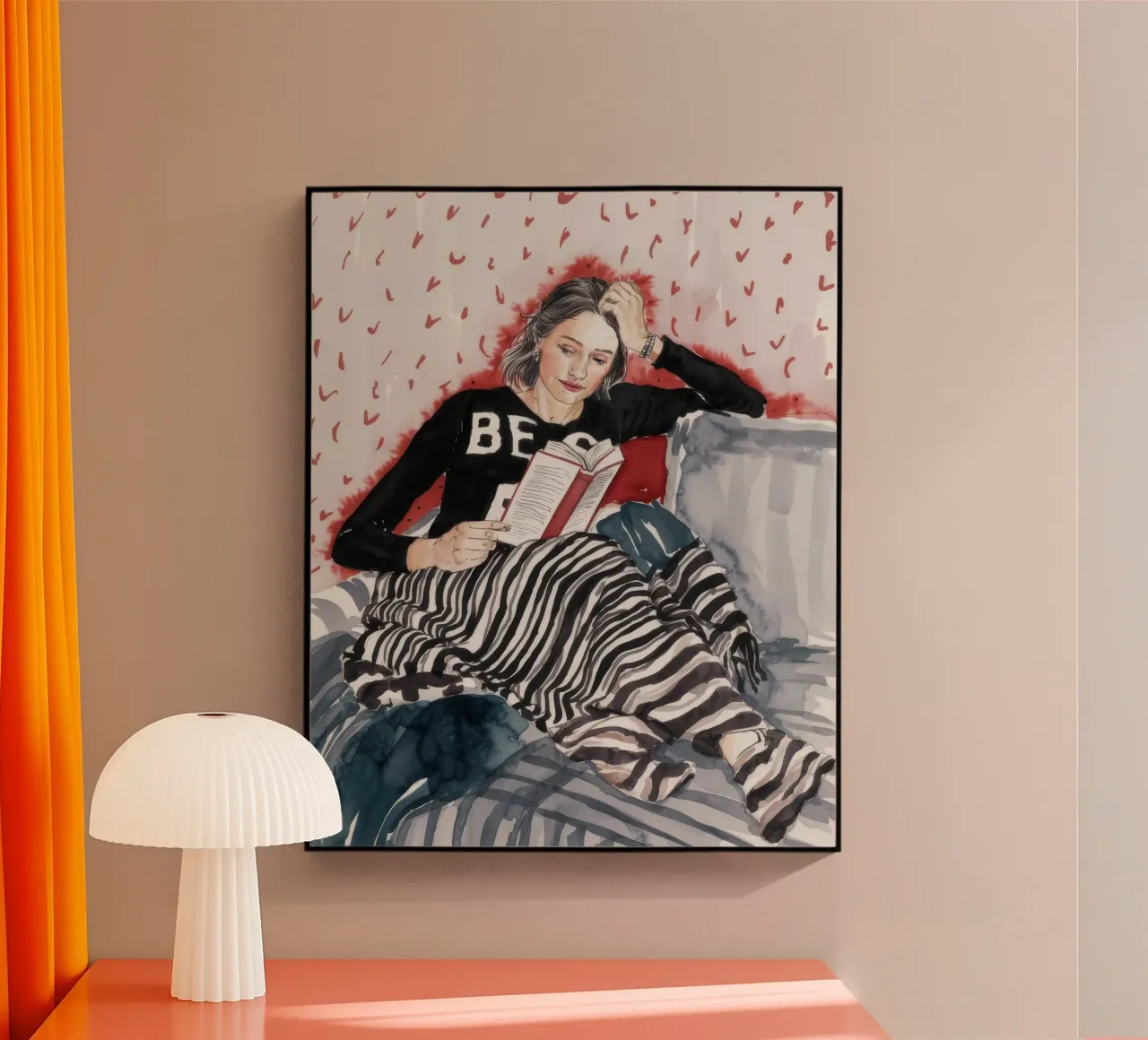 Gezellige middag pagina acryl van Solestice Strokes