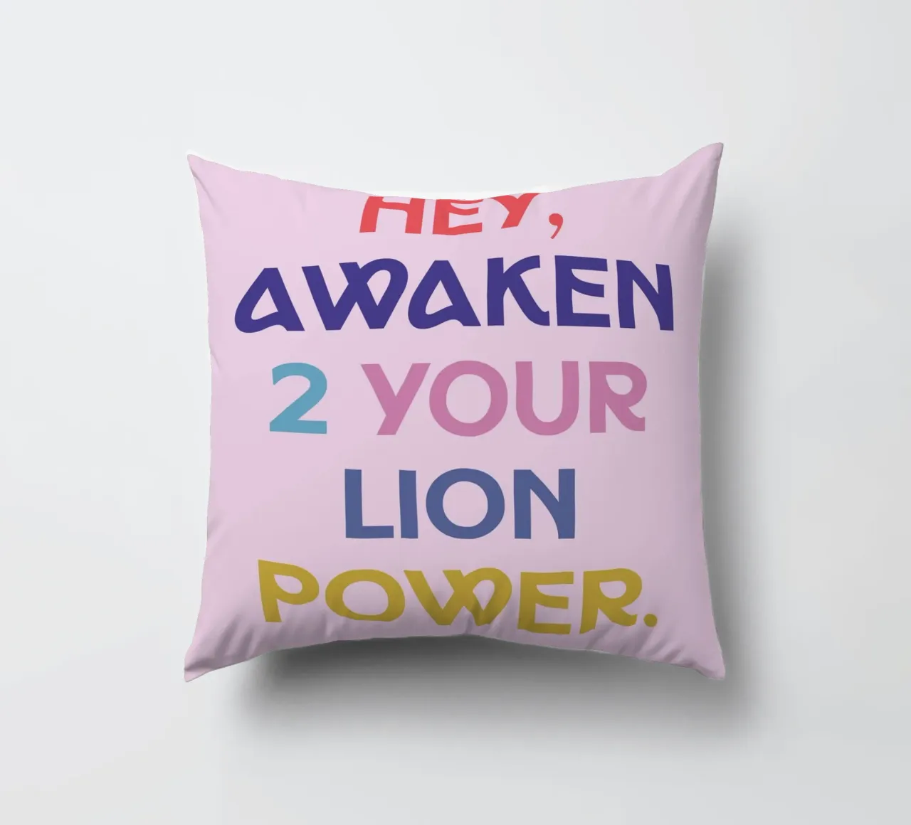 🦁💥🫀 decorative cushion by MENTHE SAUVAGE