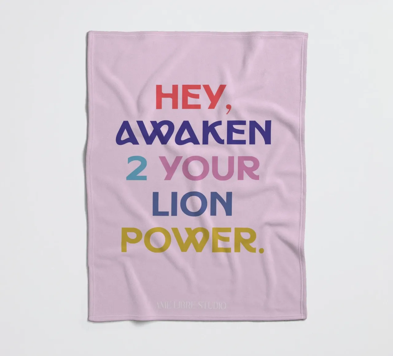 🦁💥🫀 fleecedeken van MENTHE SAUVAGE