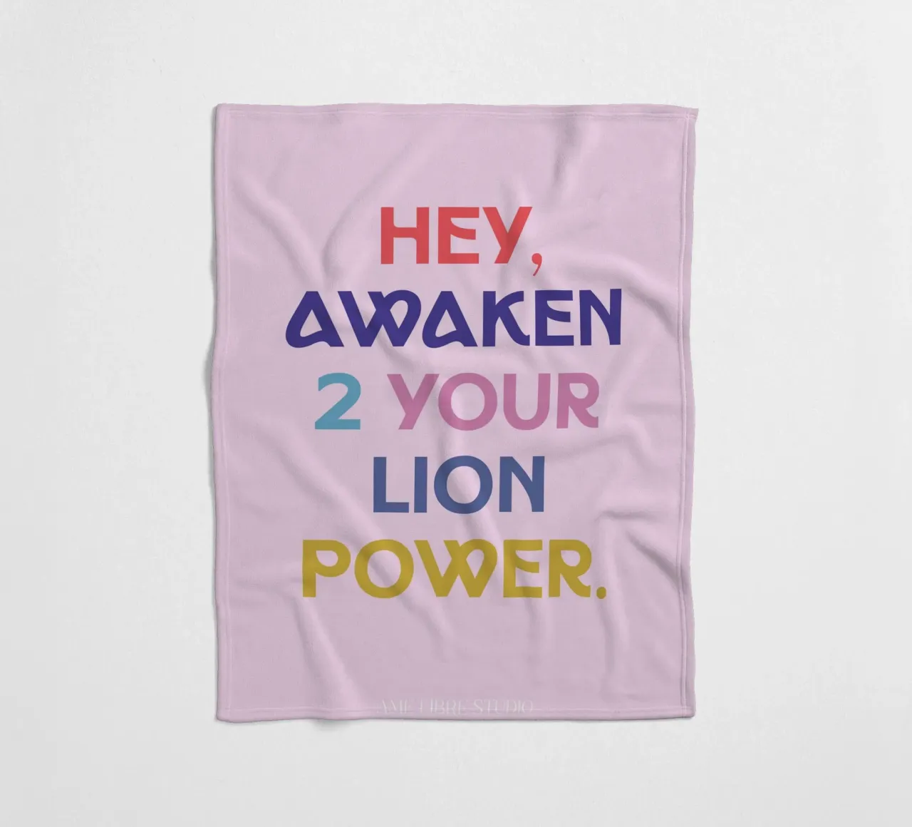 🦁💥🫀 fleecedeken van MENTHE SAUVAGE