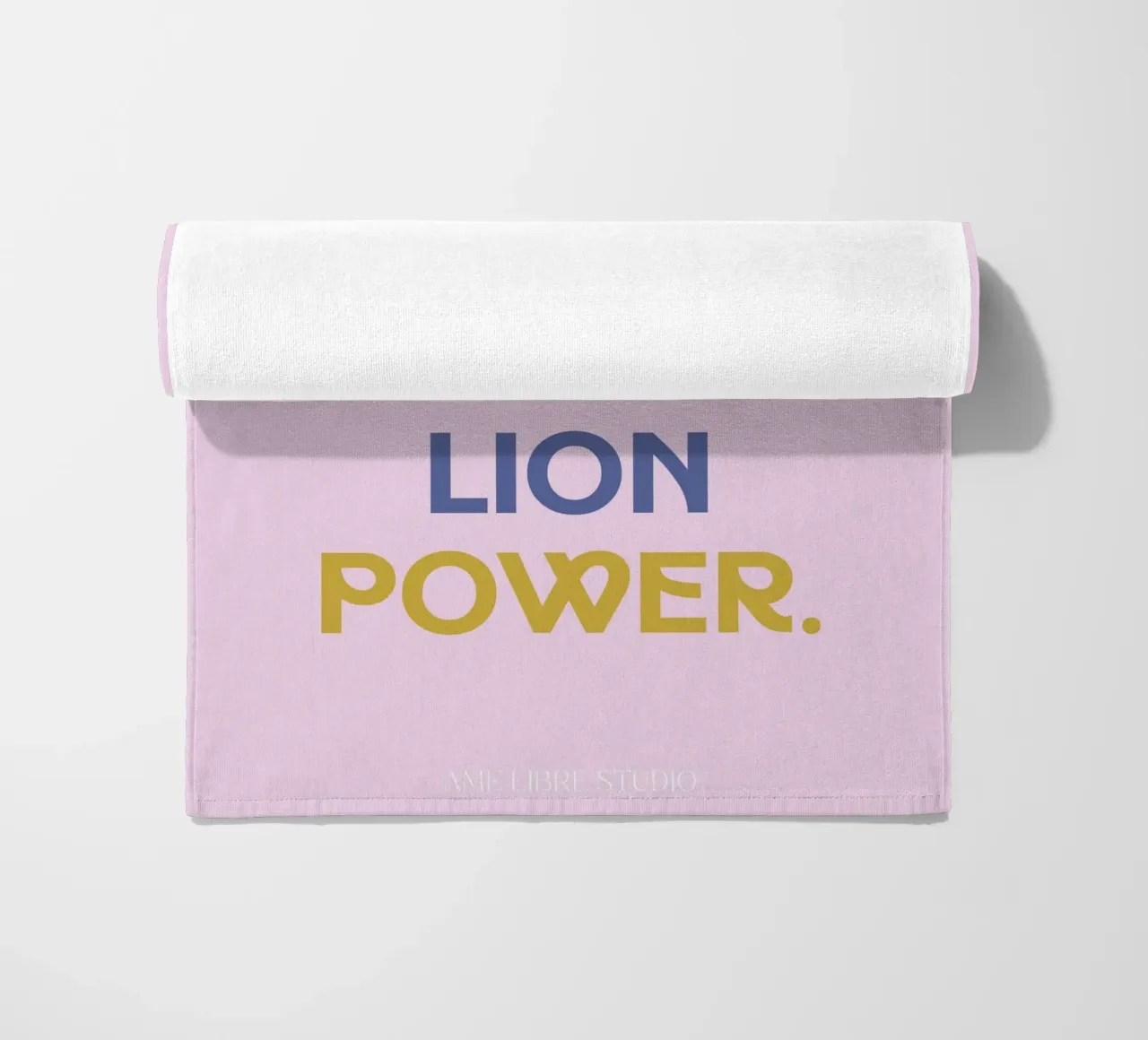 🦁💥🫀 beach towel by MENTHE SAUVAGE