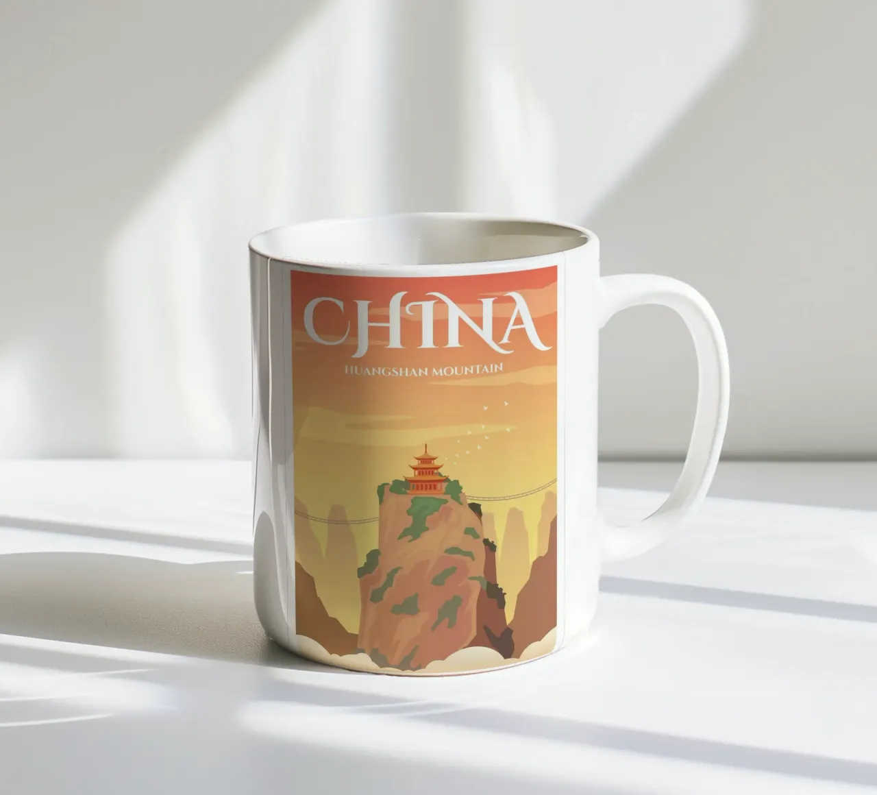 Monte Huangshan, Cina tazza in ceramica da Wanderlust Vibes