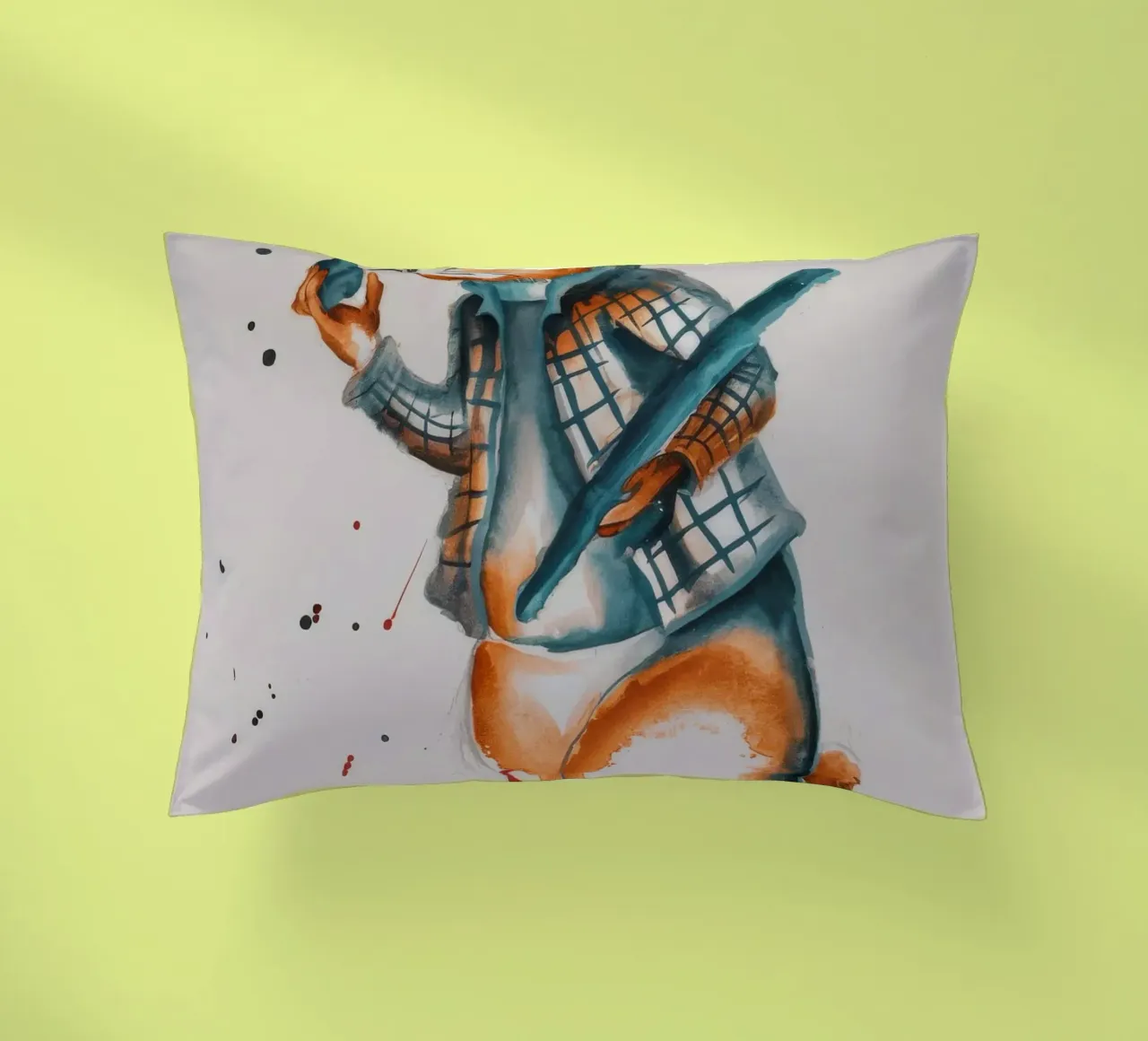 Corsa dei coniglietti messaggeri cuscino da Solestice Strokes