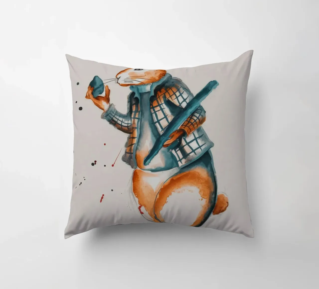 Corsa dei coniglietti messaggeri cuscino da Solestice Strokes