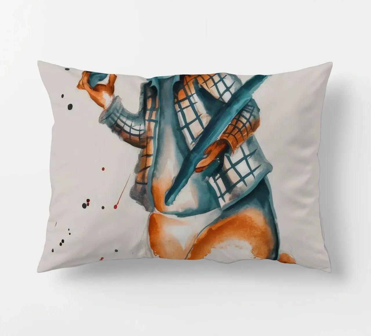 Corsa dei coniglietti messaggeri cuscino da Solestice Strokes