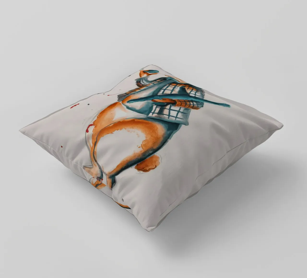 Corsa dei coniglietti messaggeri cuscino da Solestice Strokes