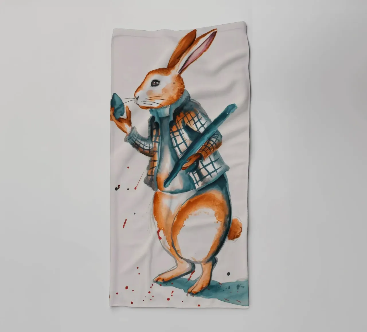 Corsa dei coniglietti messaggeri asciugamano da bagno da Solestice Strokes