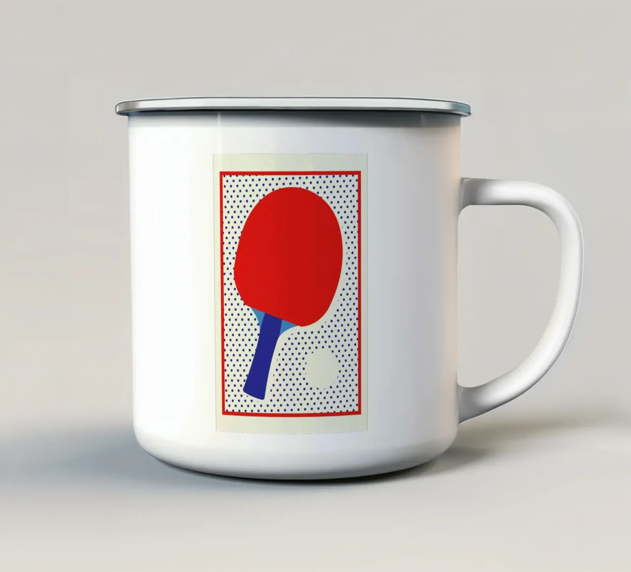 Ping Pong Dots tazza in smalto da Rosi Feist