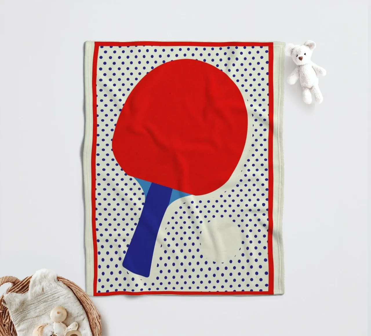 Ping Pong Dots coperta in pile da Rosi Feist