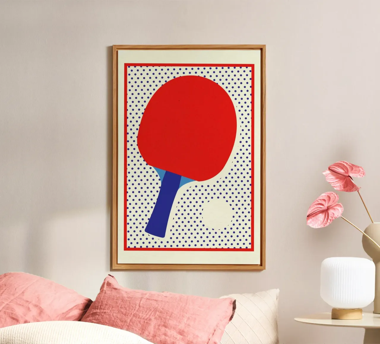 Ping Pong Dots alluminio dibond da Rosi Feist