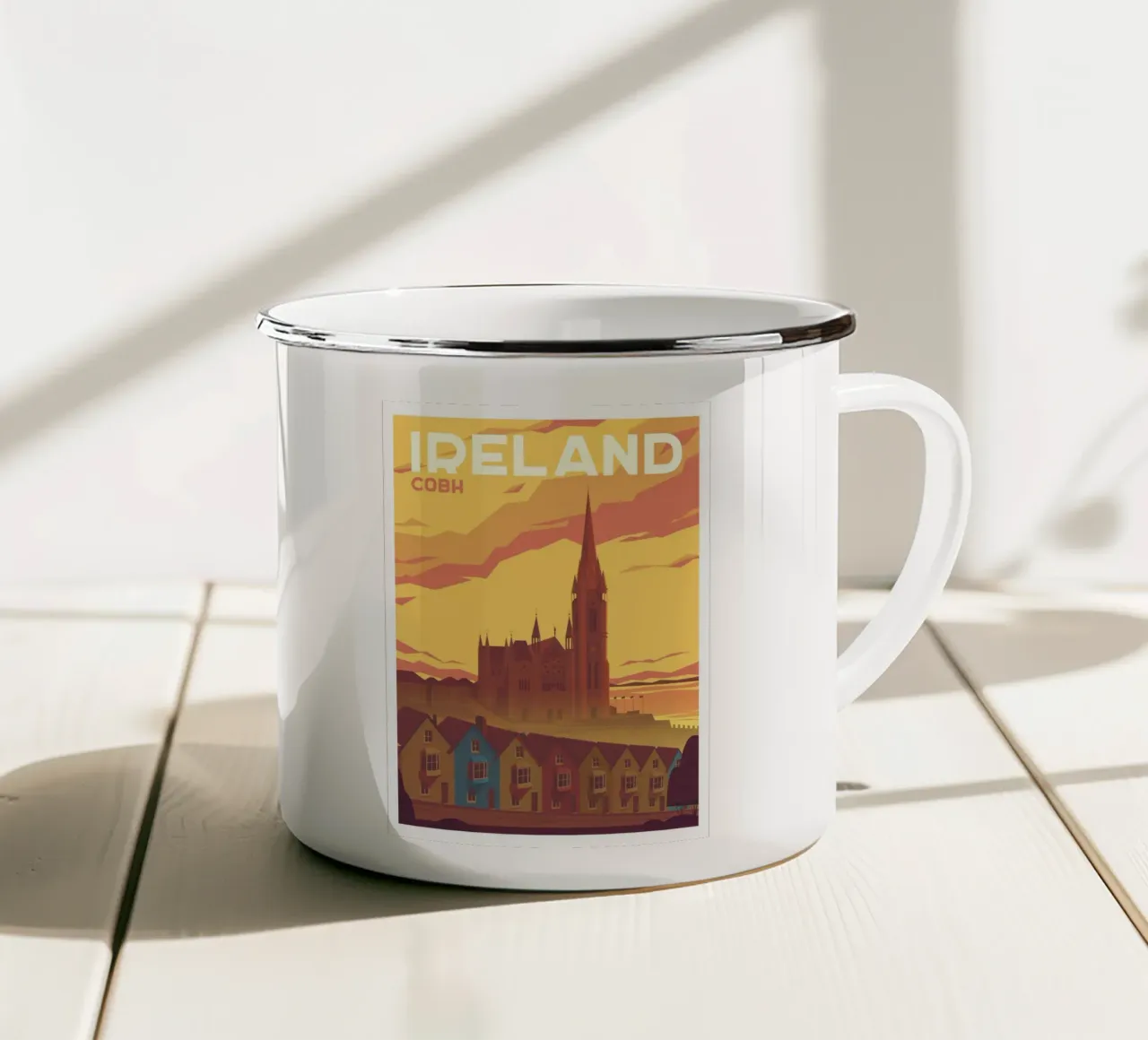 Cobh, Irlanda tazza in smalto da Wanderlust Vibes