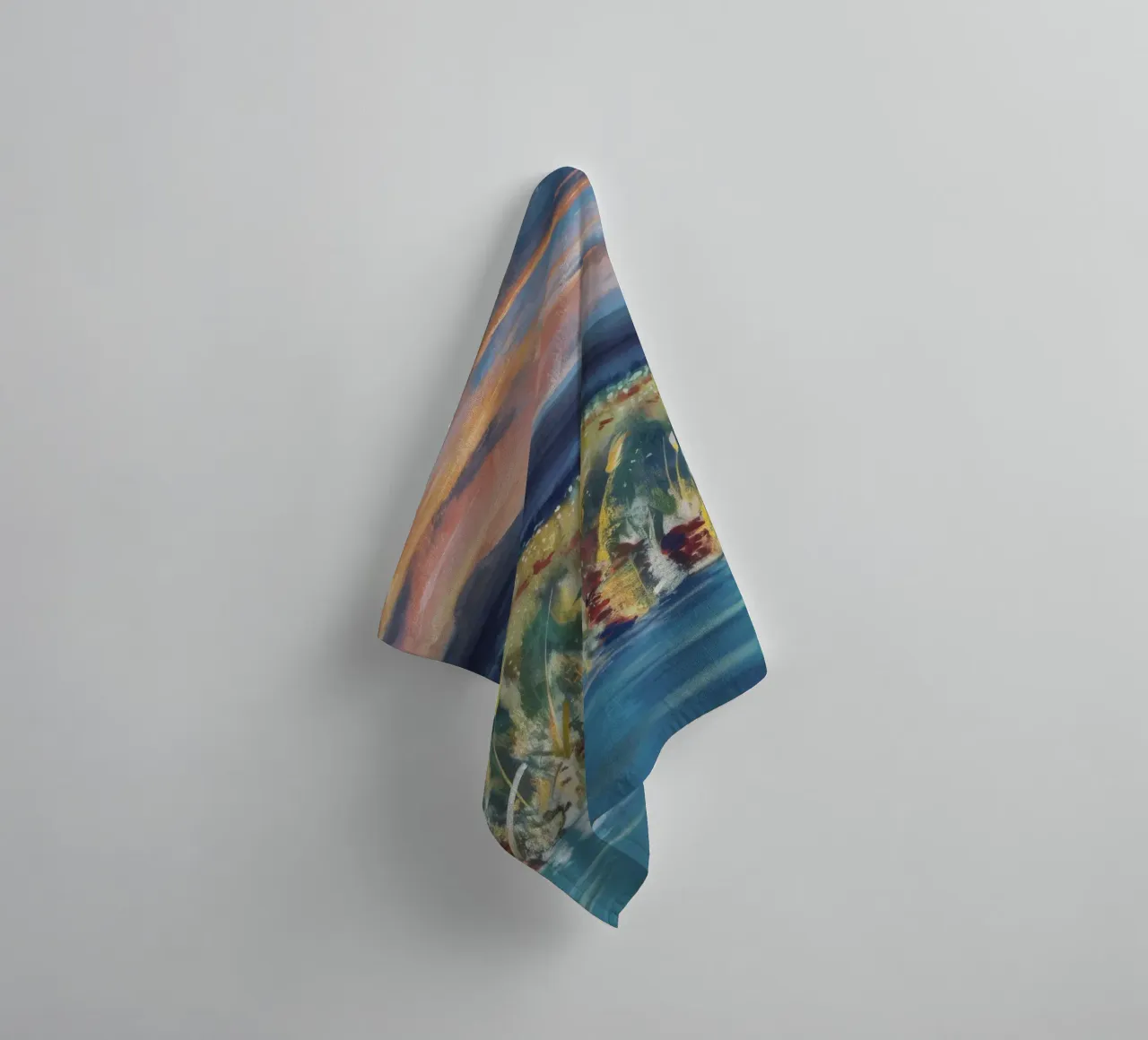 Reed Twilight Bloom towel by Solestice Strokes