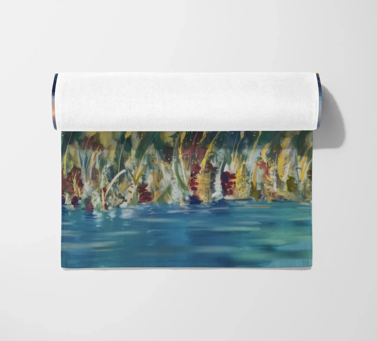 Reed Twilight Bloom beach towel by Solestice Strokes