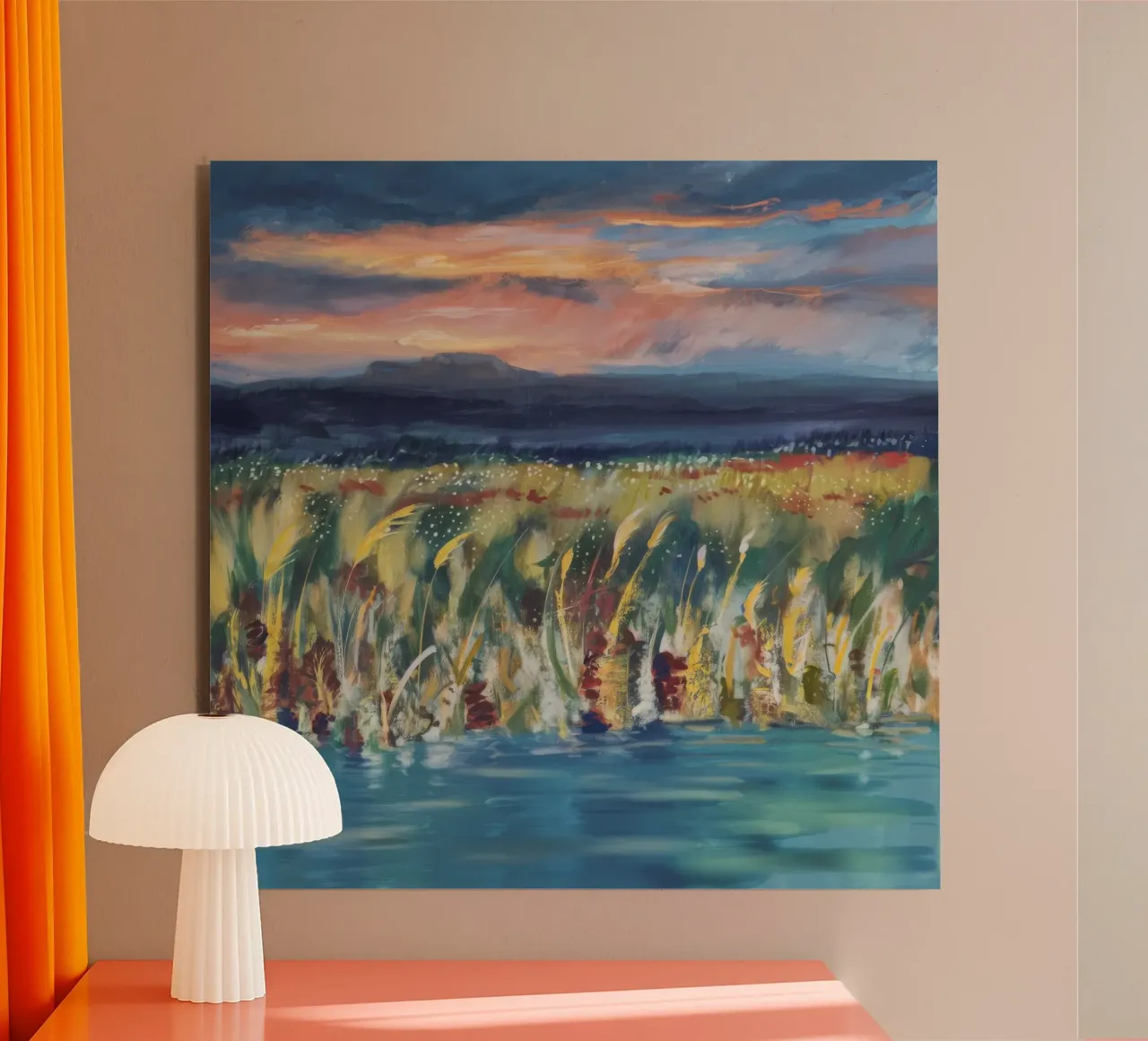 Reed Twilight Bloom panneau forex de Solestice Strokes