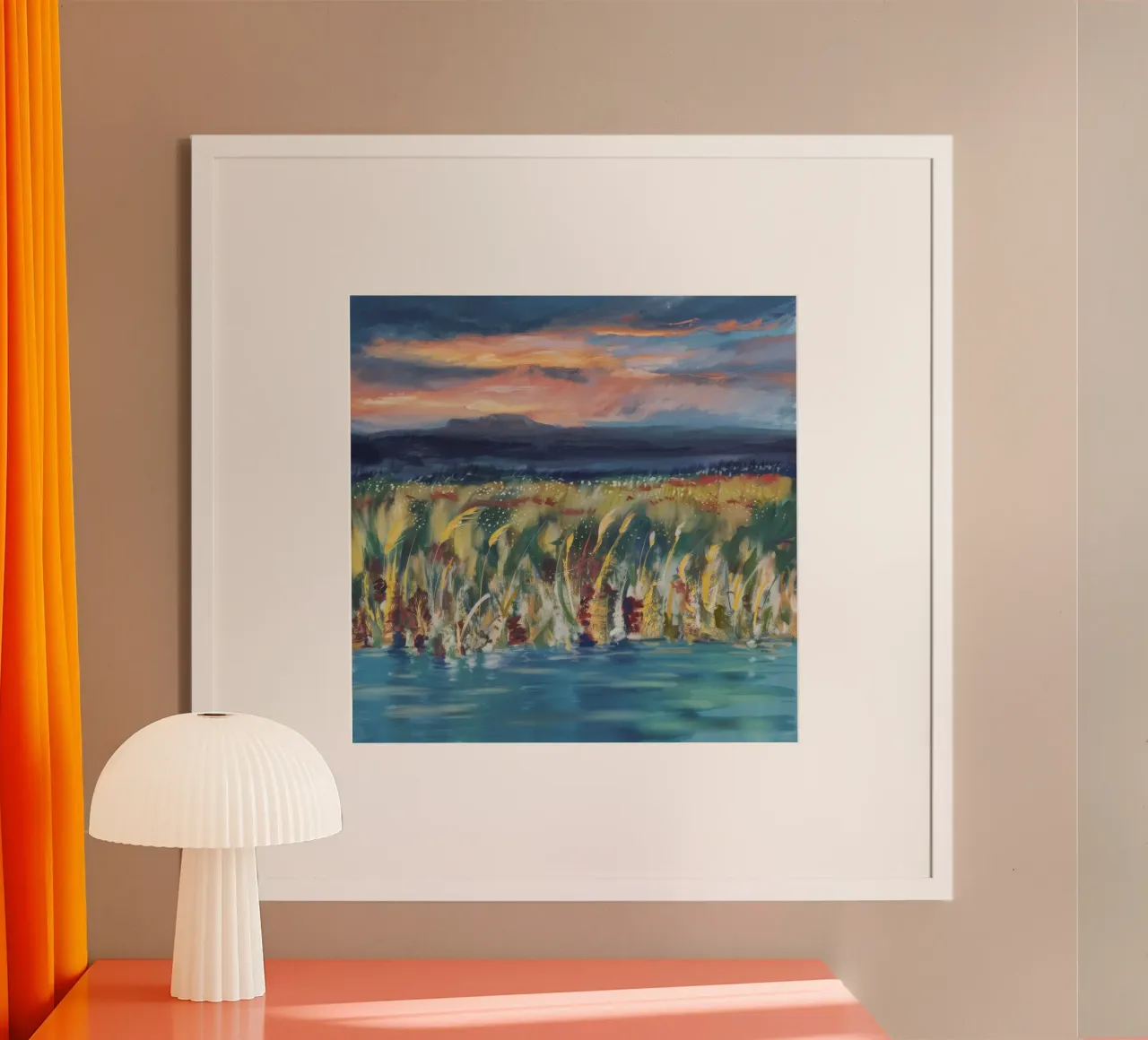 Reed Twilight Bloom poster by Solestice Strokes