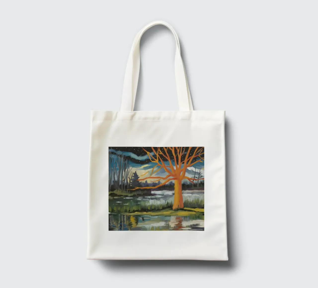 Golden Tree Echo tote bag by Solestice Strokes