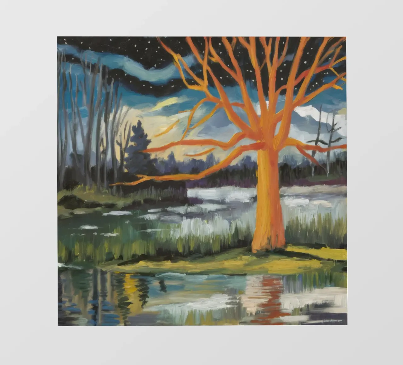 Golden Tree Echo papier peint photo de Solestice Strokes