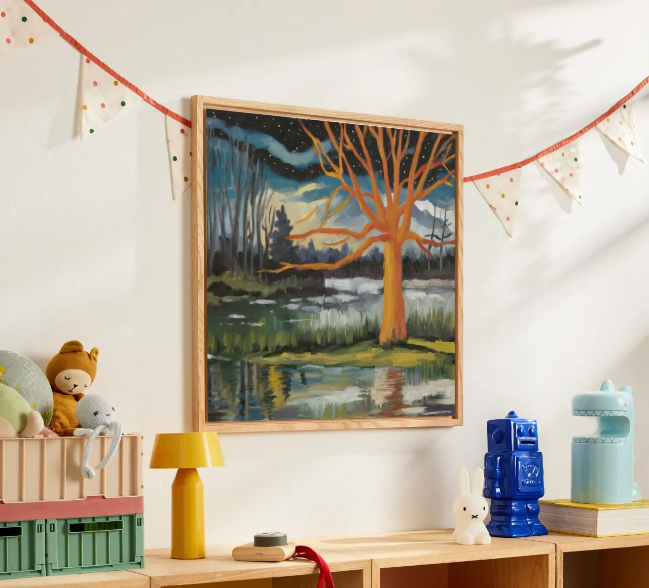 Golden Tree Echo acrylic glass by Solestice Strokes