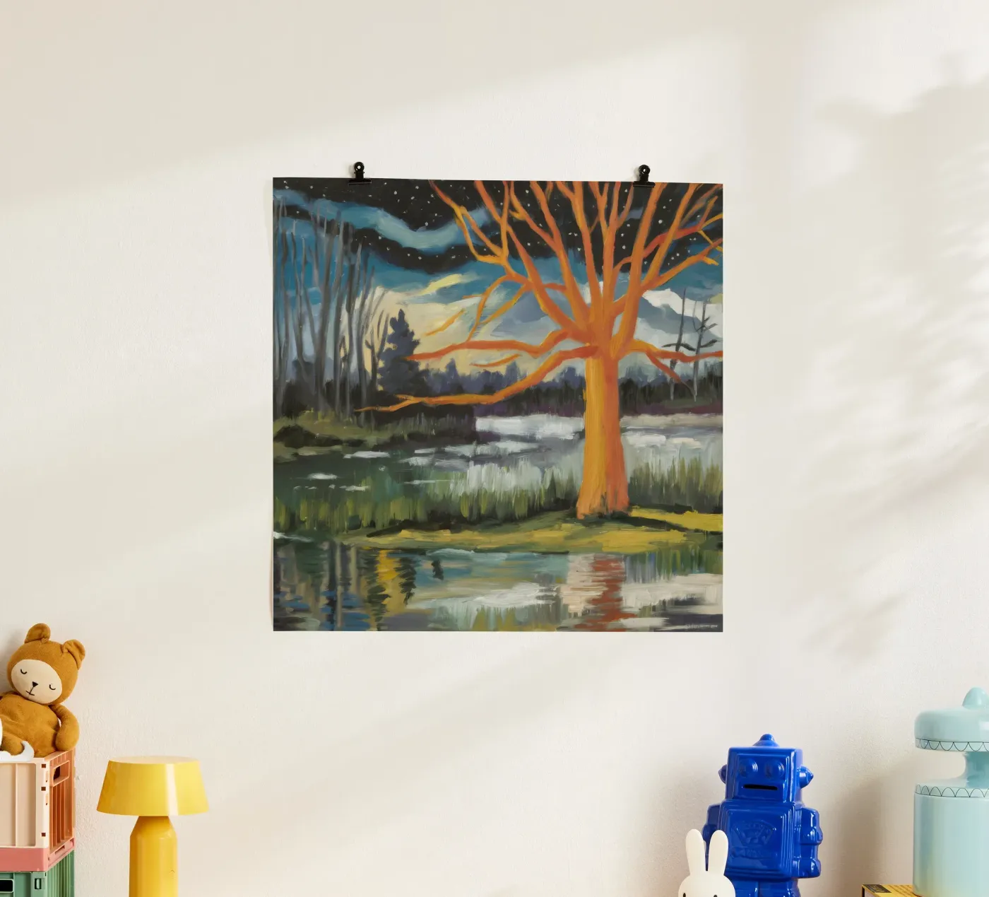 Eco dell'albero d'oro poster da Solestice Strokes