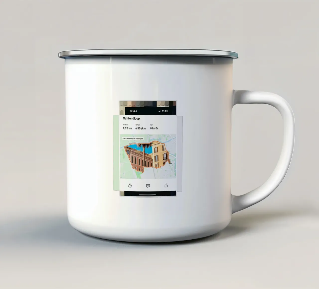 Strava tazza in smalto da fortrart