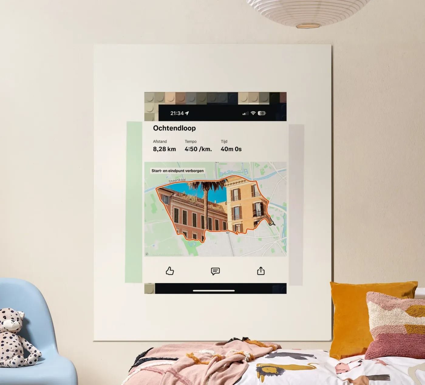 Strava poster by fortrart