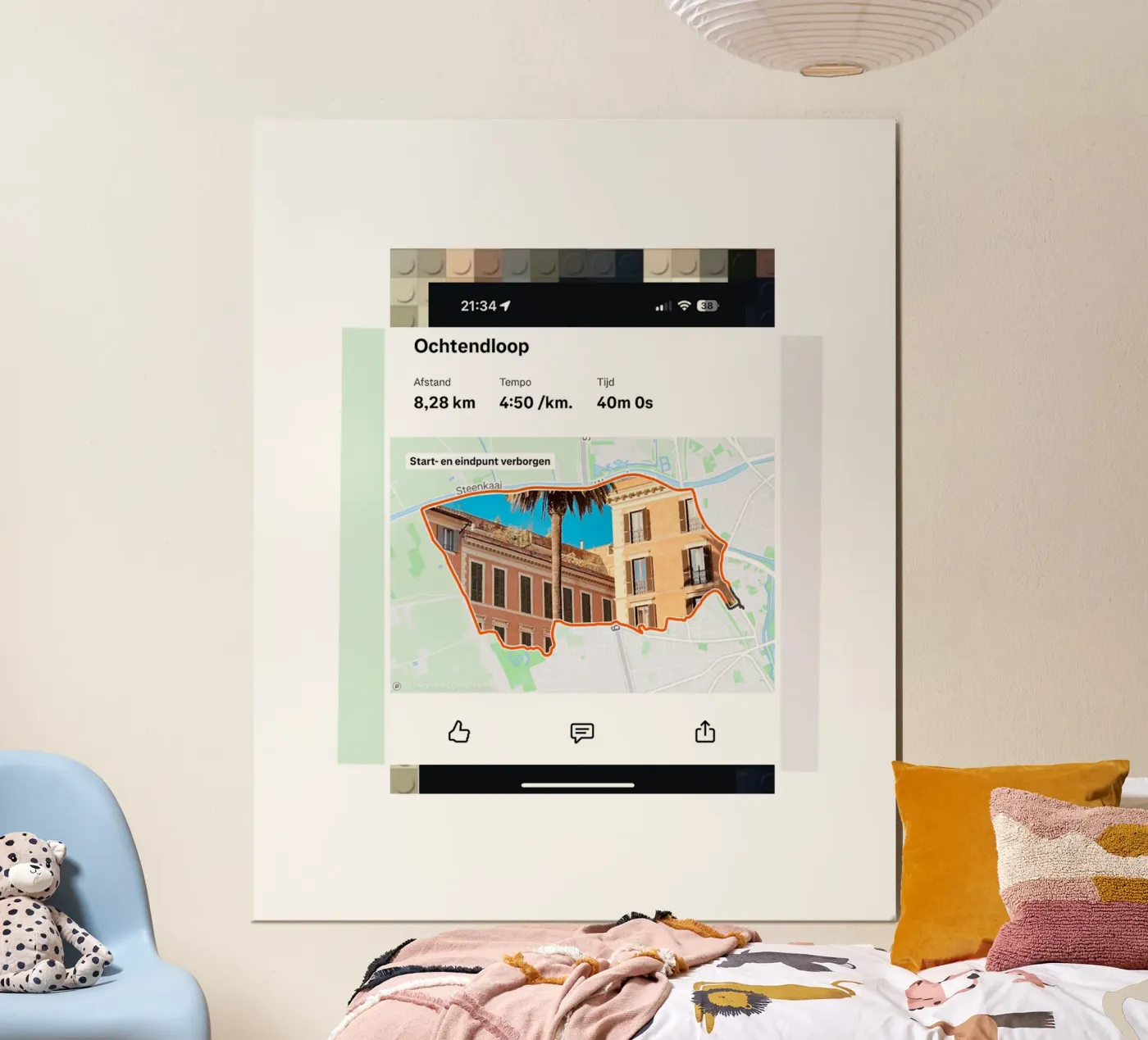 Strava poster van fortrart