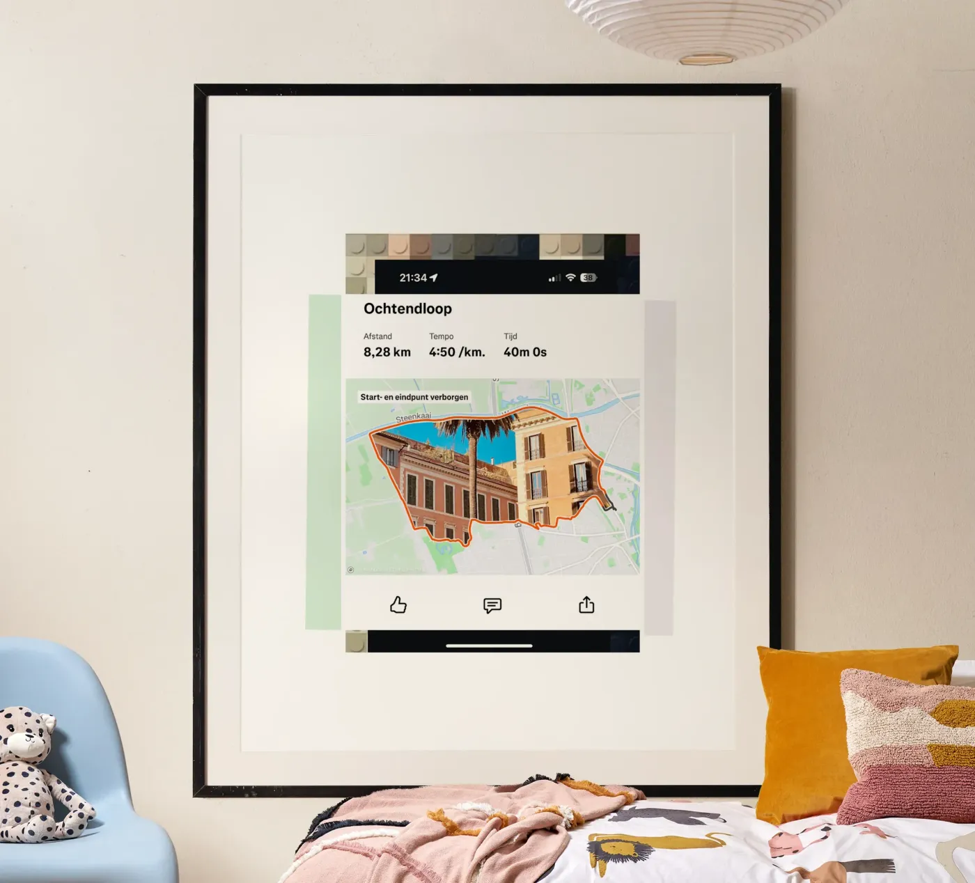 Strava poster by fortrart