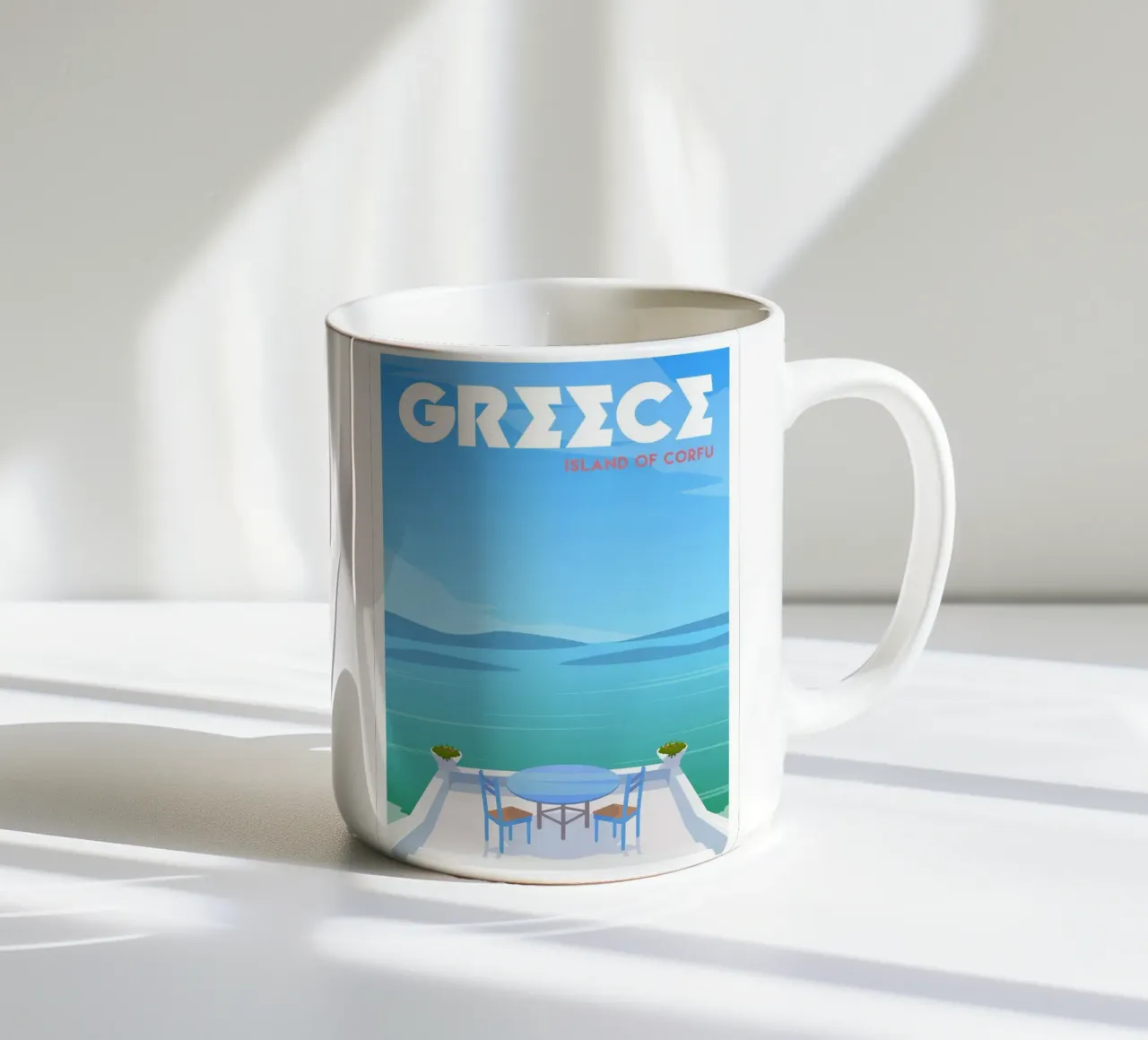 Corfù, Grecia tazza in ceramica da Wanderlust Vibes