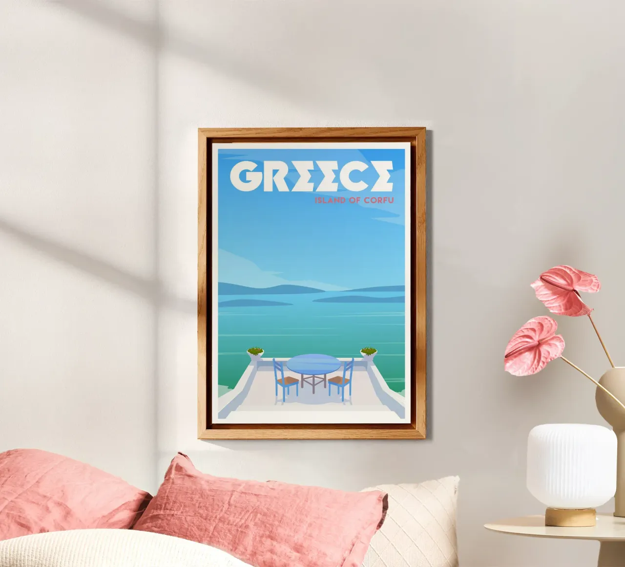 Corfù, Grecia alluminio dibond da Wanderlust Vibes
