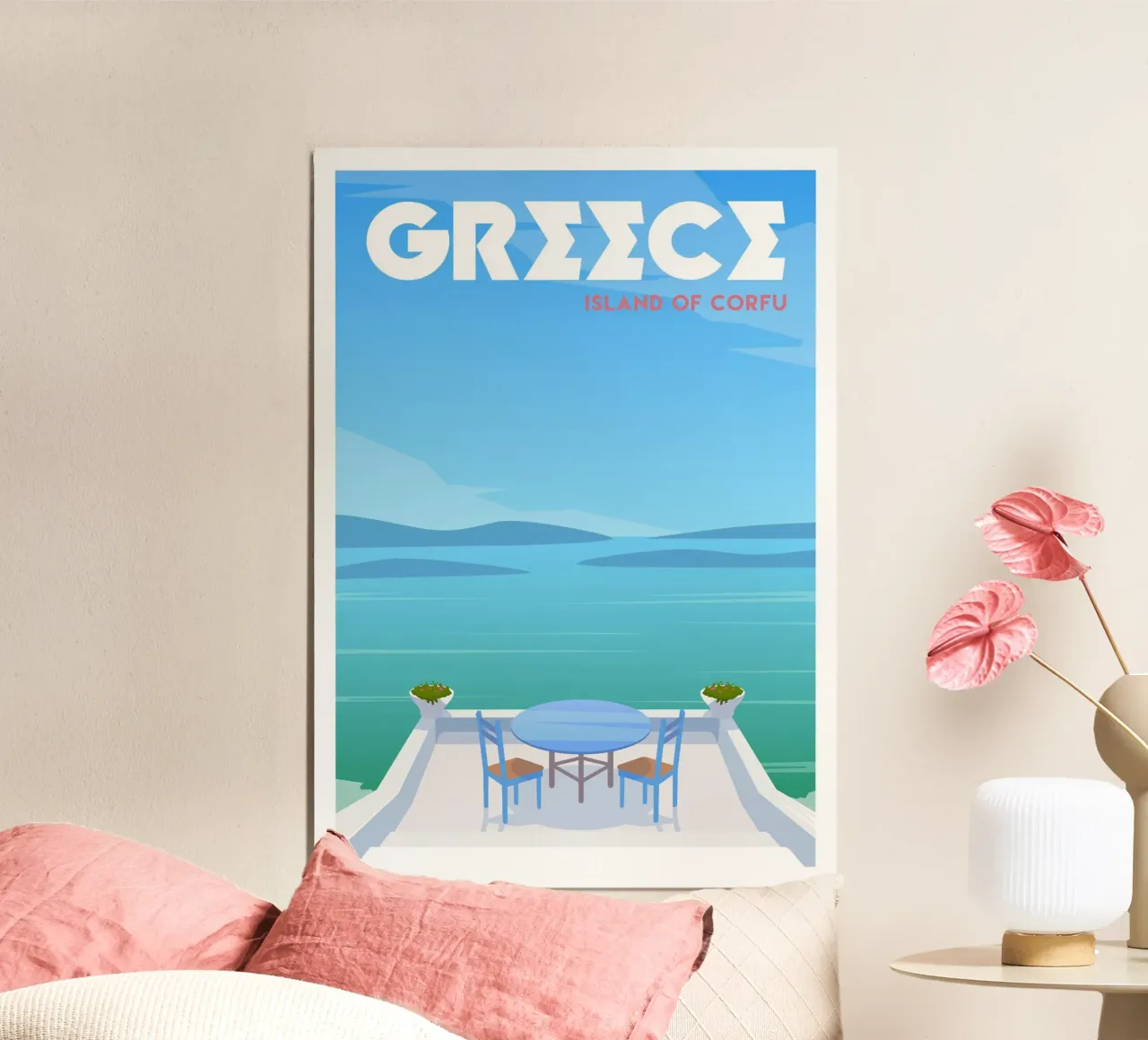 Corfù, Grecia alluminio dibond da Wanderlust Vibes