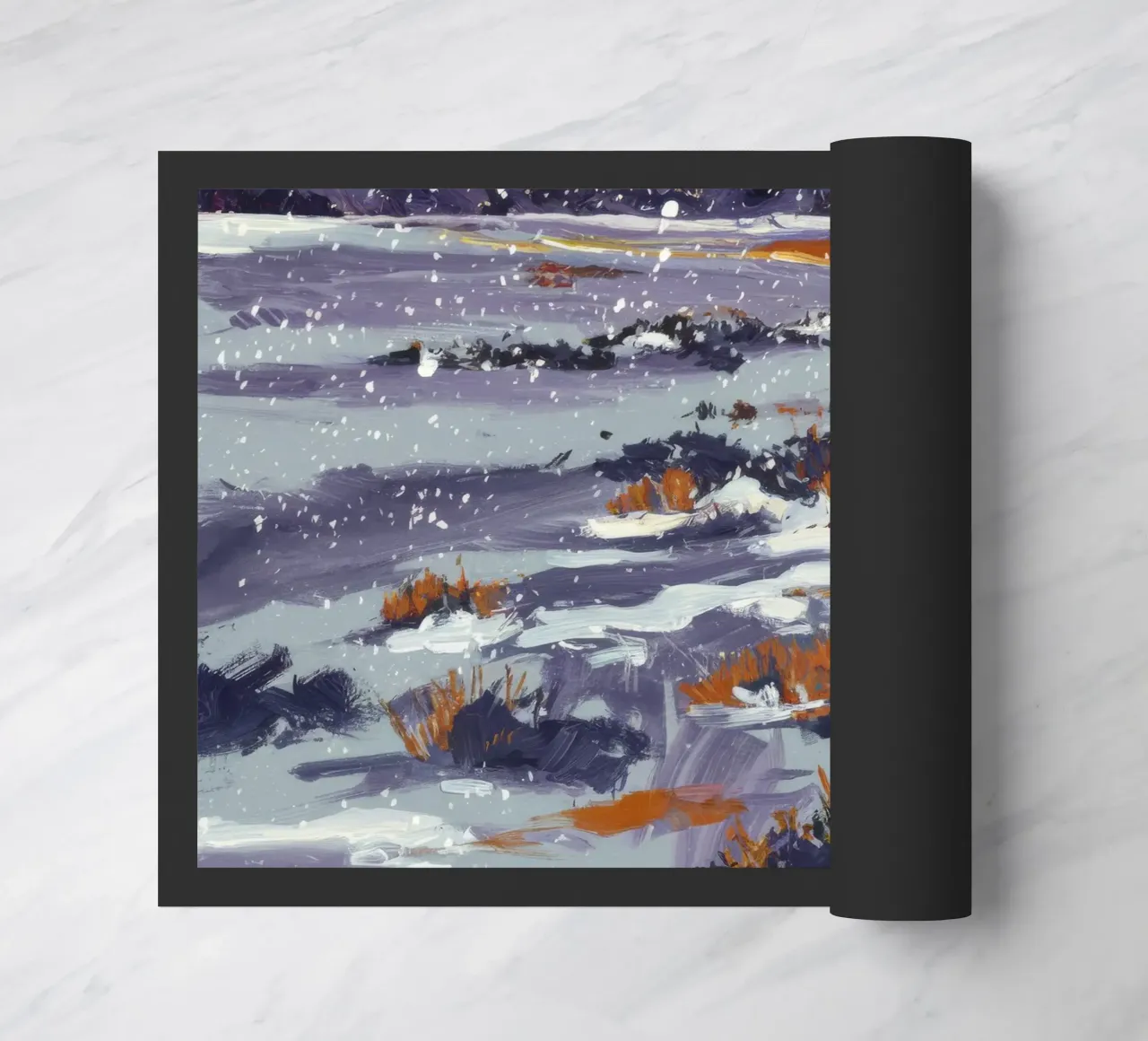 Deriva di neve cremisi zerbino da Solestice Strokes