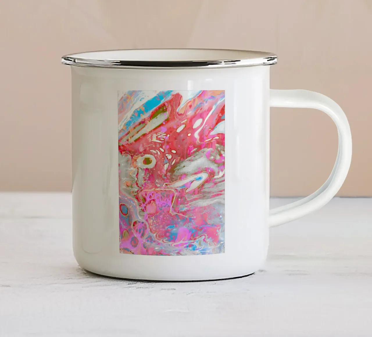 Sogno in fucsia tazza in smalto da 83oranges