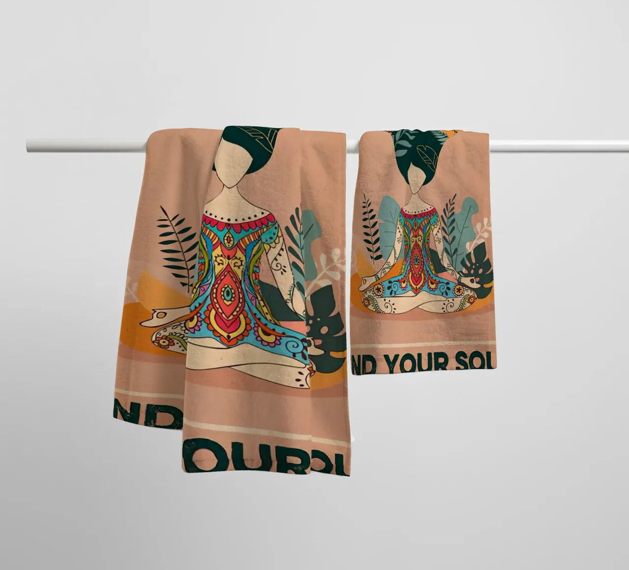 Verliere deinen Verstand Finde deine Seele Frauen Yoga Handtuch von Aaronshop