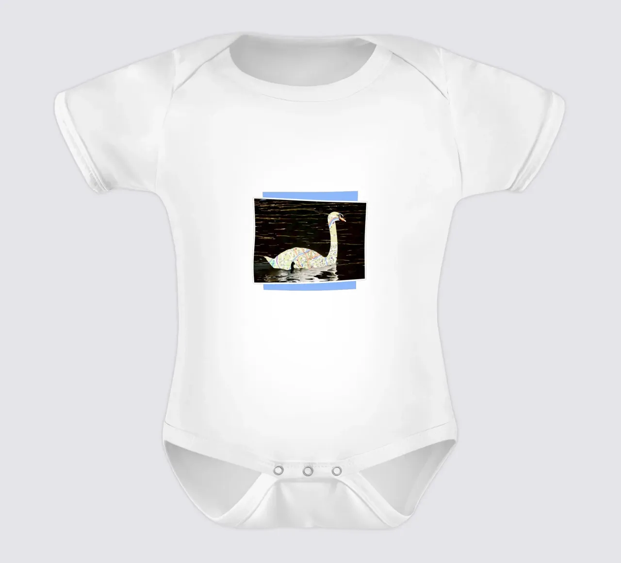 Swans of Bruges body neonato maniche corte da fortrart