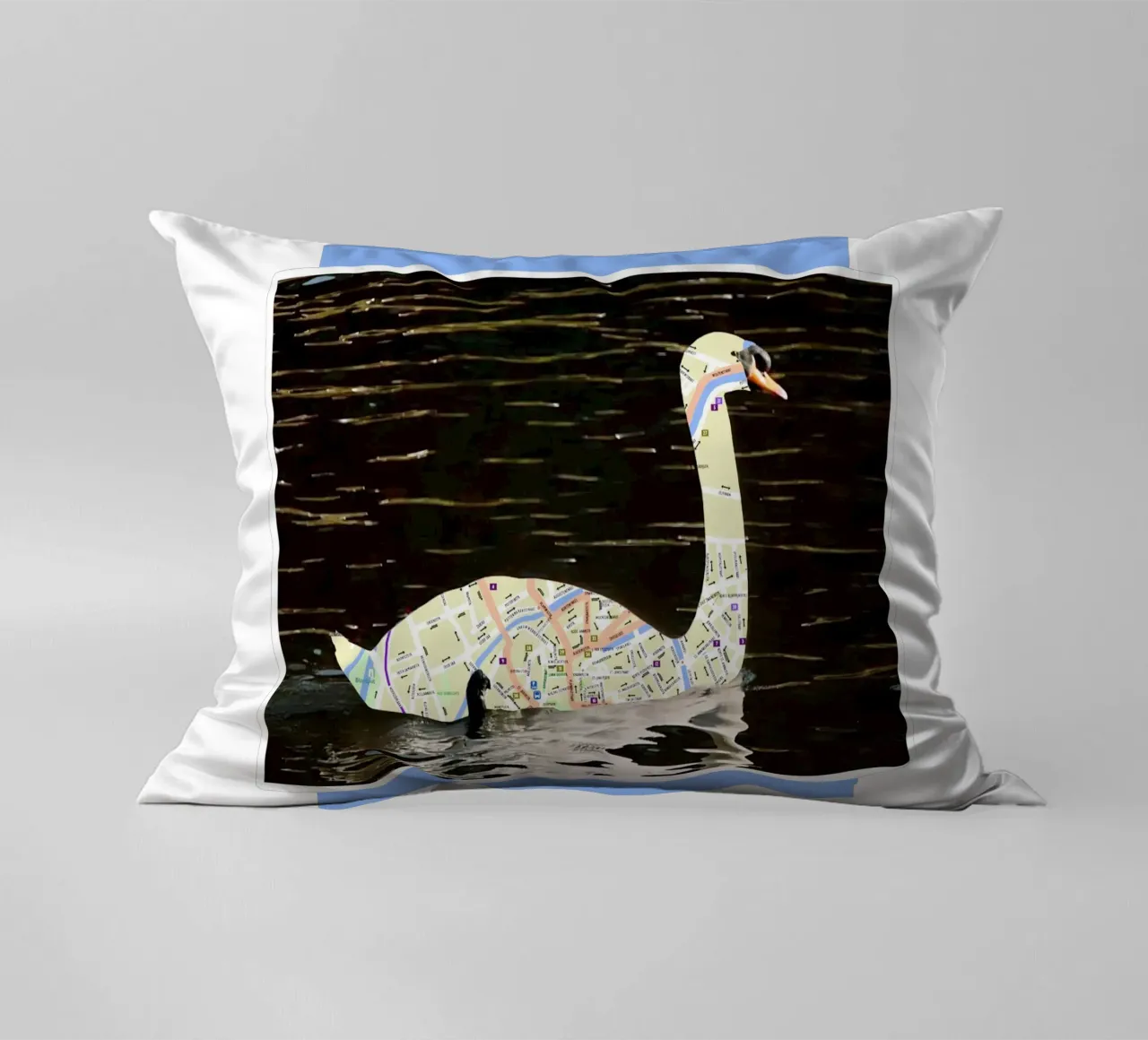 Swans of Bruges cuscino da fortrart