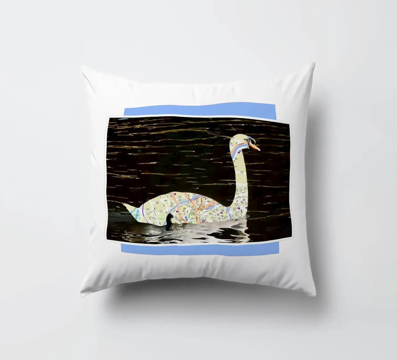 Swans of Bruges cuscino da fortrart