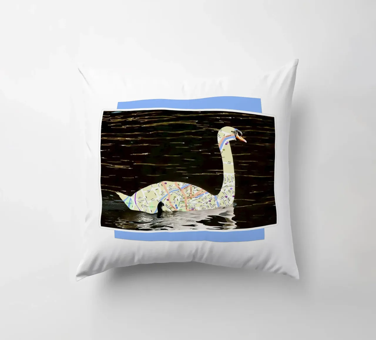 Swans of Bruges cuscino da fortrart