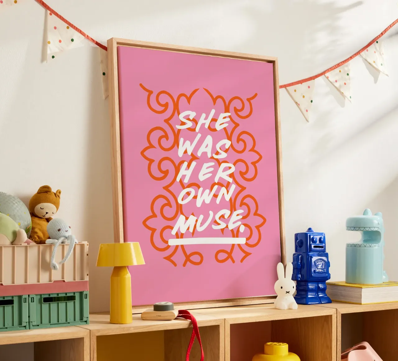 Haar eigen Muze canvas van Mariery Young