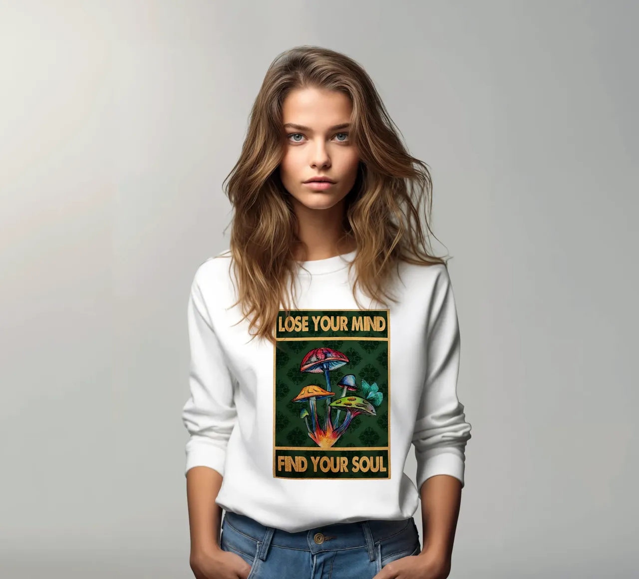 Funghi Perdere la mente Trovare l'anima felpa da Aaronshop