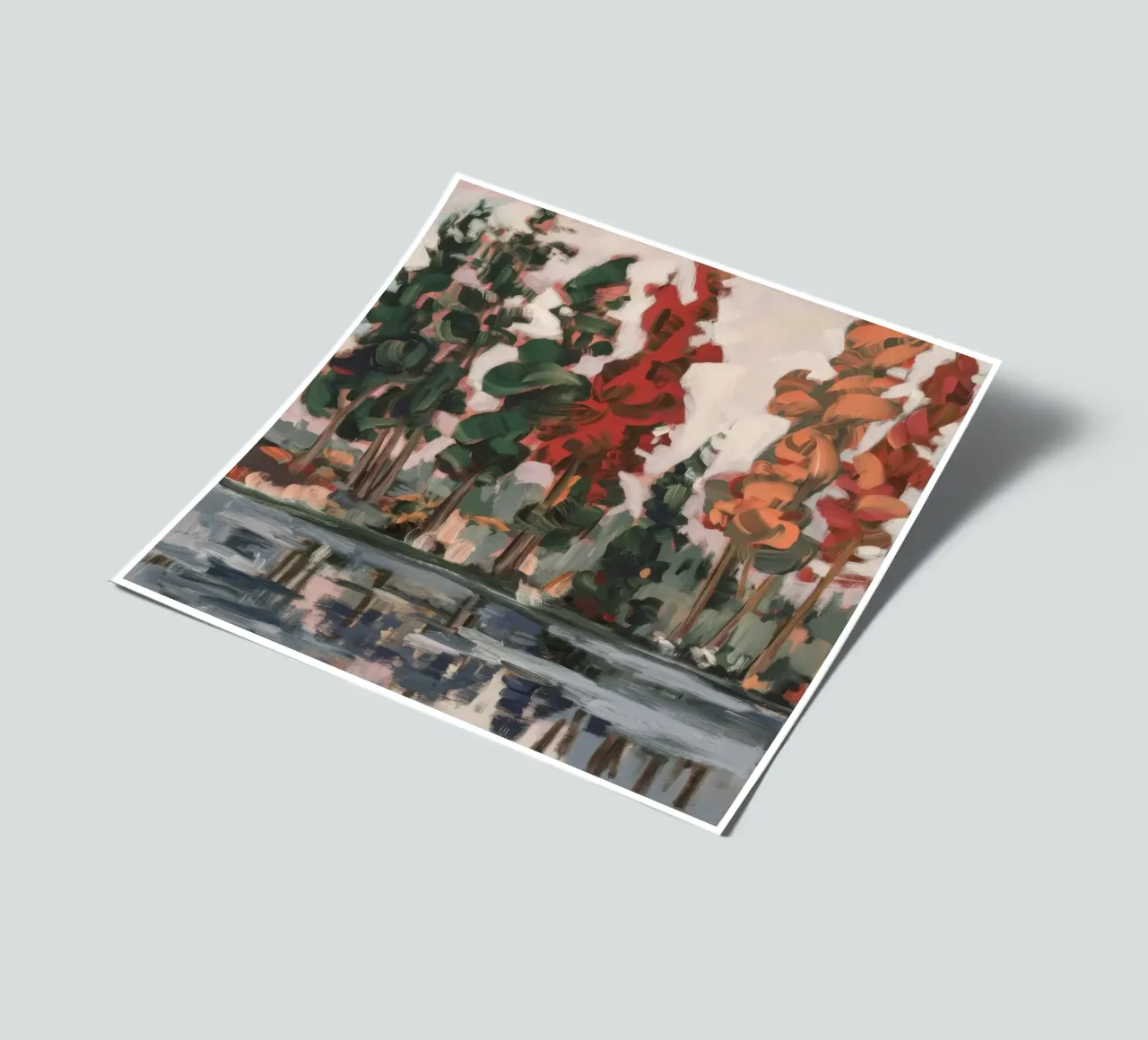 Autumn Pond Gathering sticker sheet by Solestice Strokes