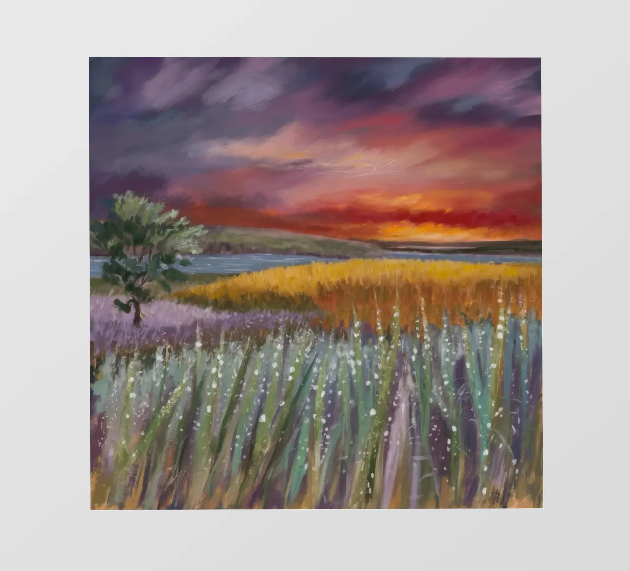 Lavender Fire Horizon photo wallpaper by Solestice Strokes